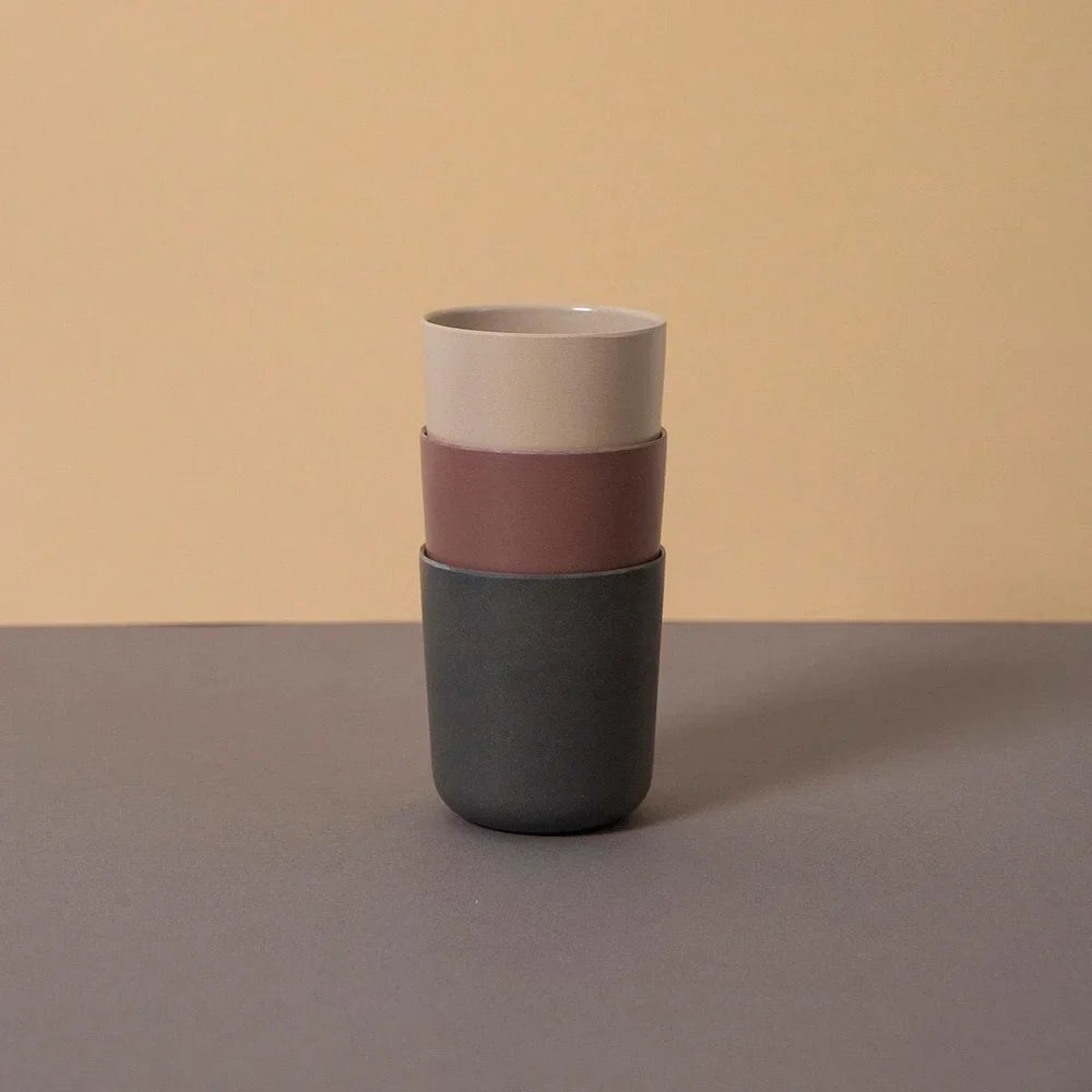 Pack of 3 Bamboo Cups (available in 2 colors)