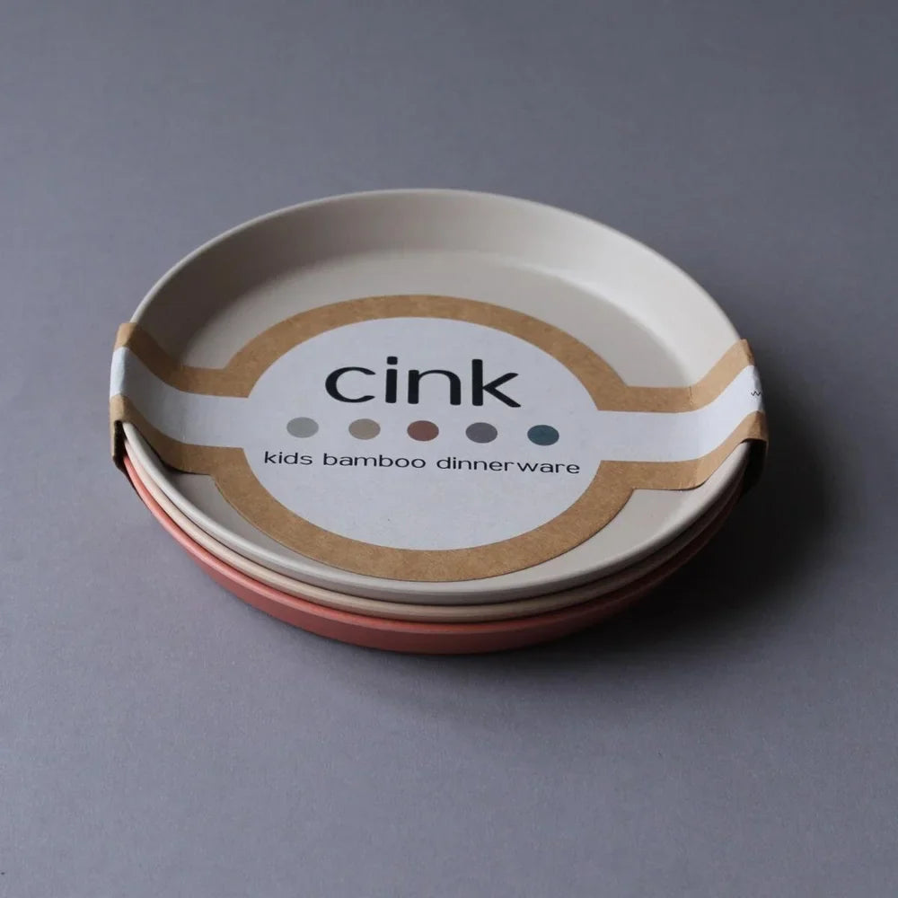 Pack of 3 Bamboo Plates (available in 2 colors)