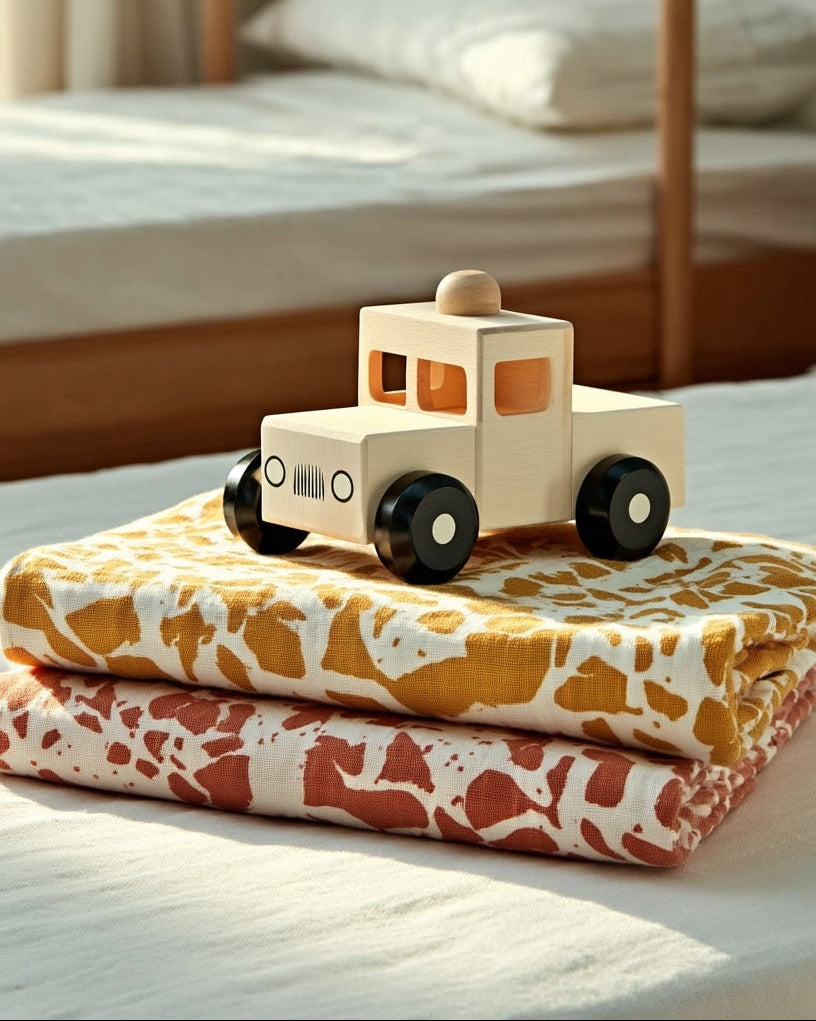 Pack of 3 Muslin Cloths de organic cotton (available in 2 colors)