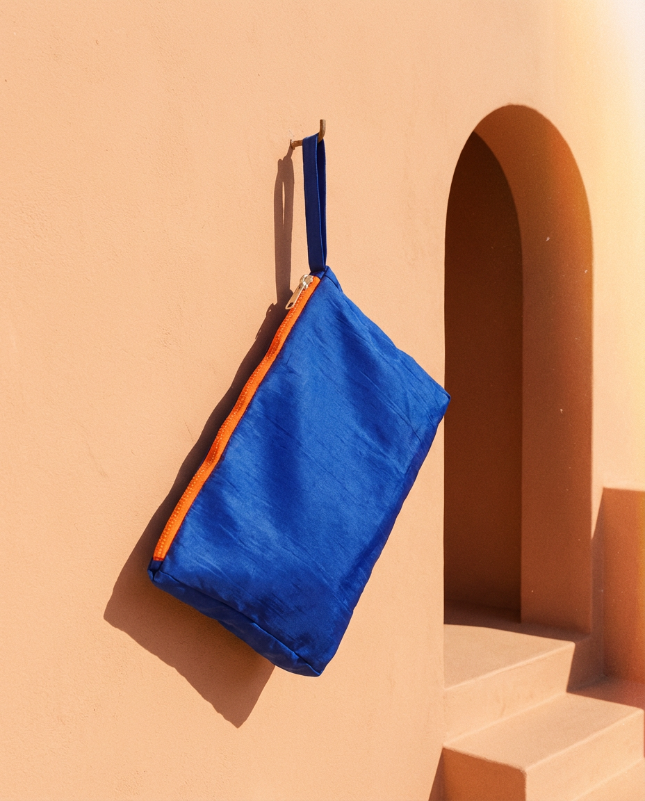 Toiletry Pouch "Organized Chaos" (Blue) - Your Adventure Helper