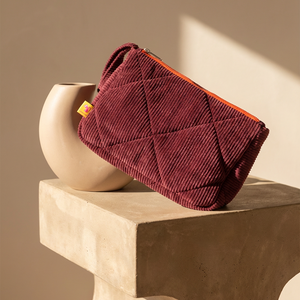 Toiletry Pouch corduroy burgundy