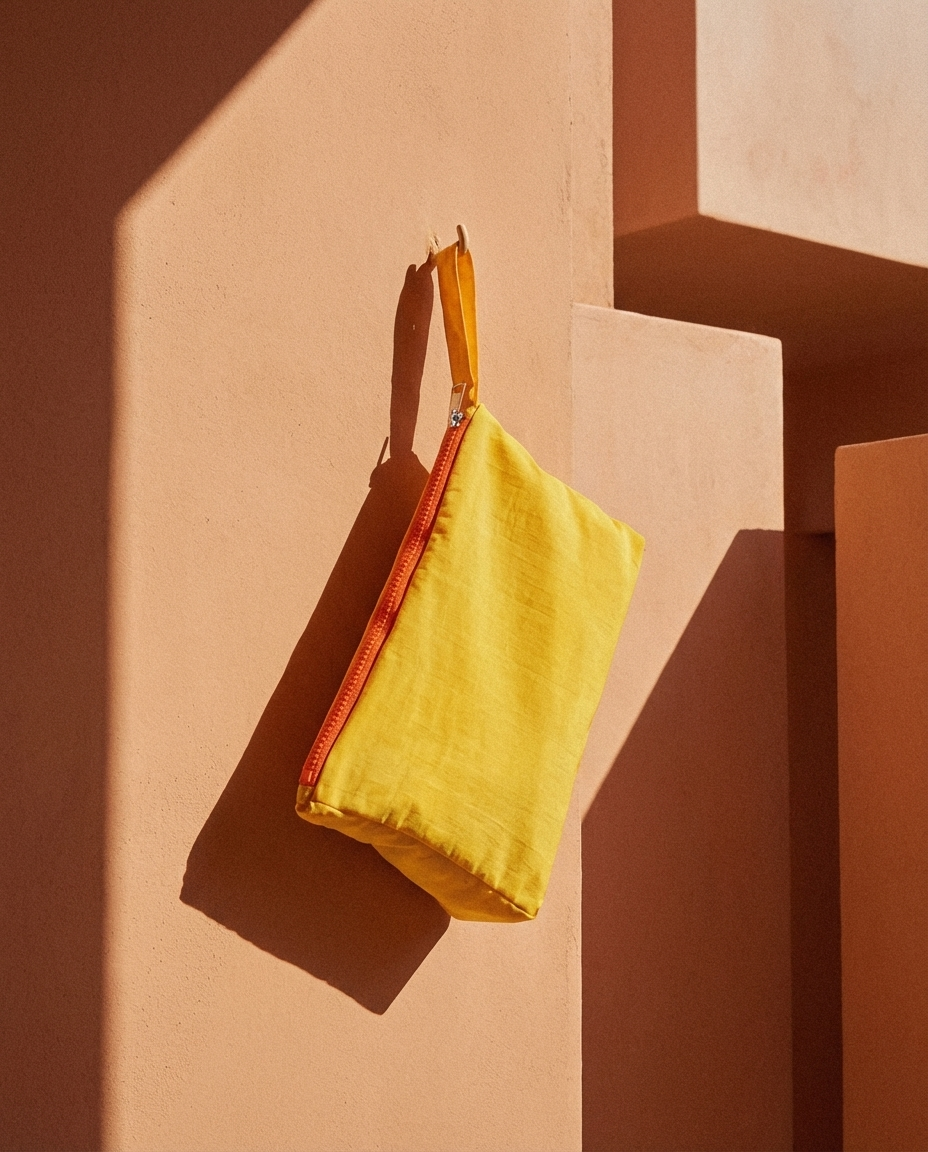 Toiletry Pouch "Organized Chaos" (Yellow) - Your Adventure Helper