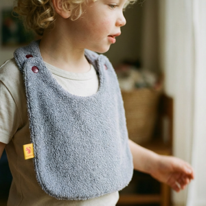 Reversible Bib terry lilac/technical fabric lilac