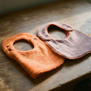 Pack of 2 bibs reversibles cotton