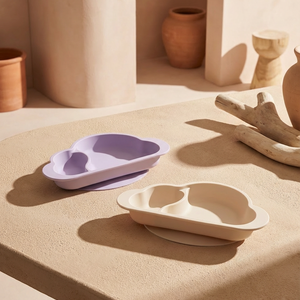 Cloud Silicone Plate with Suction Base (available in 3 colors)