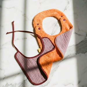 Pack of 2 bibs reversibles cotton