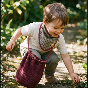 Multi-Purpose Bag ROMA corduroy burgundy
