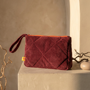 Toiletry Pouch corduroy burgundy