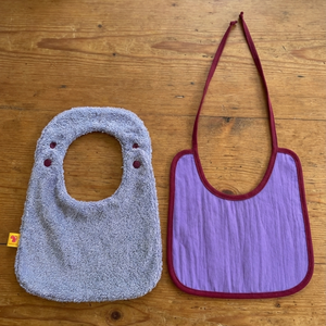 Pack of 2 bibs reversibles lilac