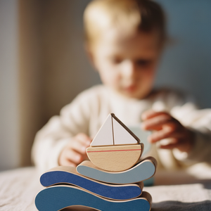Wooden Toy "Boat and Waves"