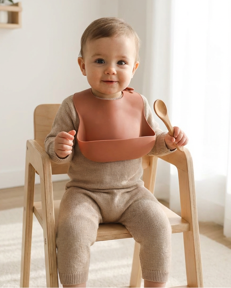 Bib de silicone (available in 5 colors)