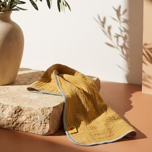 Muslin de Organic Cotton CURRY & AZUL