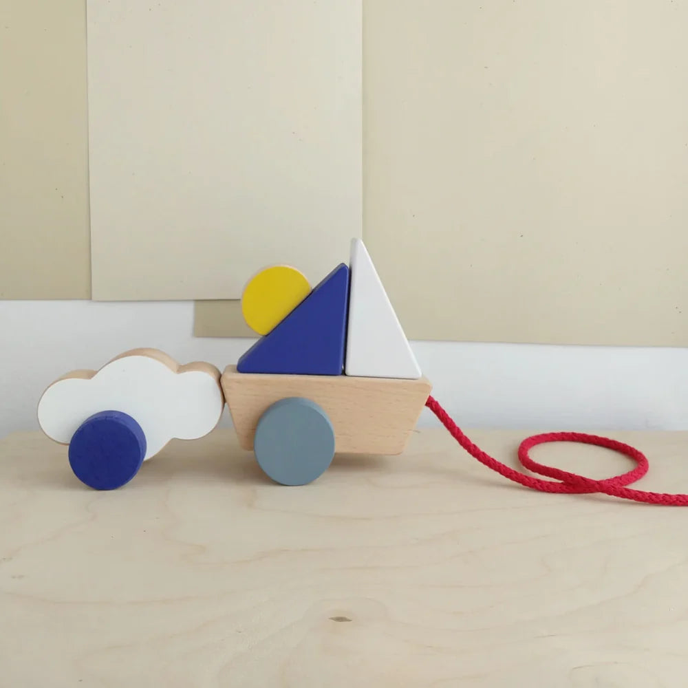 Wooden Toy "BOAT AND CLOUD"