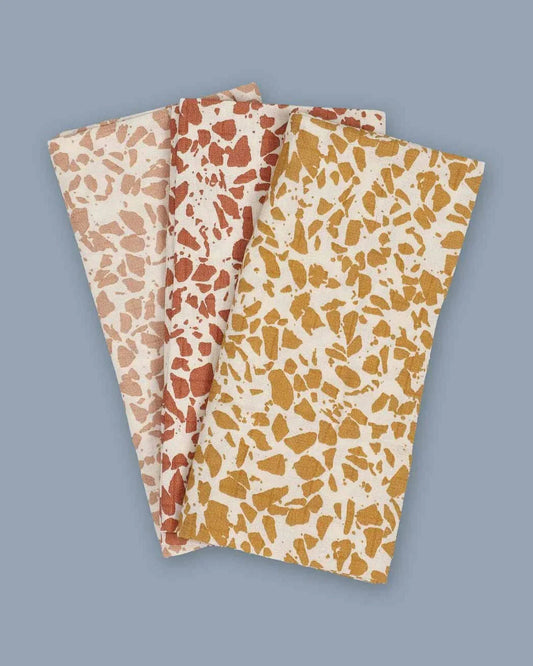 Pack of 3 Muslin Cloths de organic cotton (available in 2 colors)