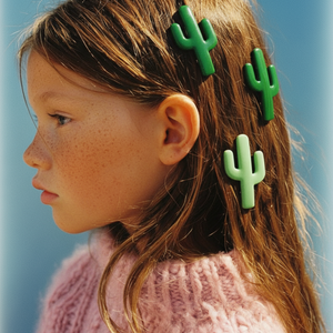 Hair Clip cactus (available in 2 colors)
