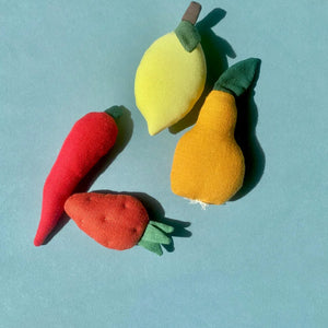 Fabric Toy SPICY FRUITS (4 pieces)