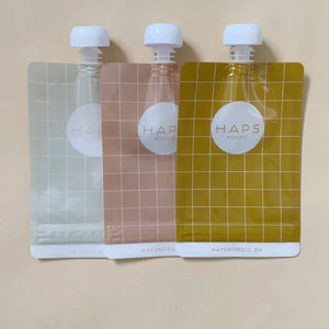 Pack of 3 Refillable Smoothie Pouches - Kit x 3 pcs. (available in 2 colors)