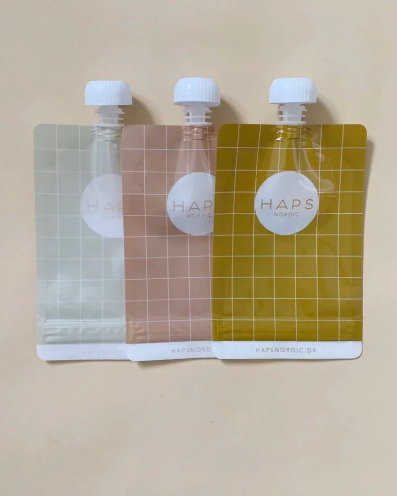 Pack of 3 Refillable Smoothie Pouches - Kit x 3 pcs. (available in 2 colors)