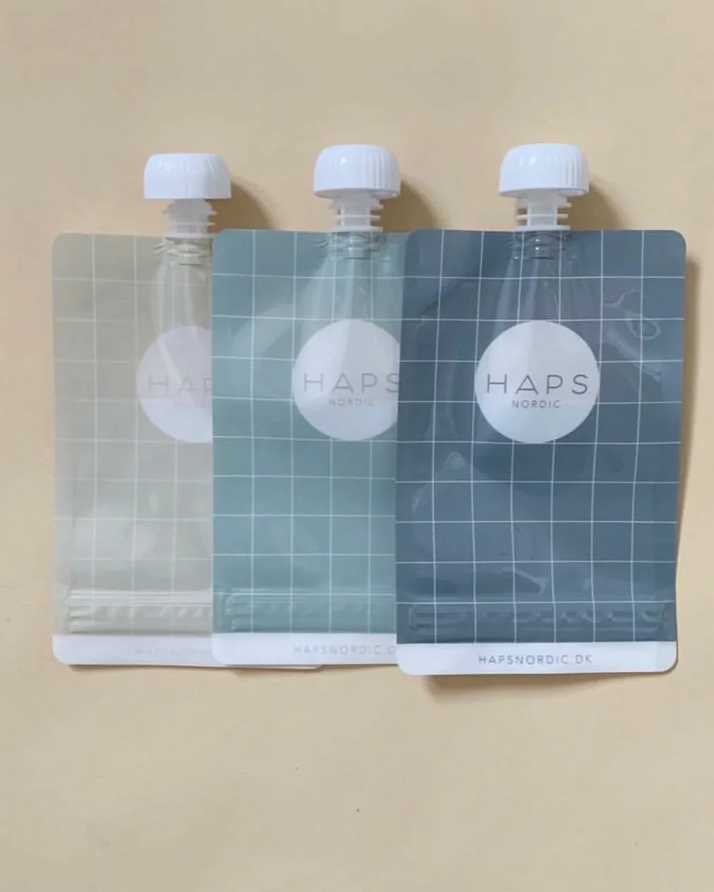 Pack of 3 Refillable Smoothie Pouches - Kit x 3 pcs. (available in 2 colors)