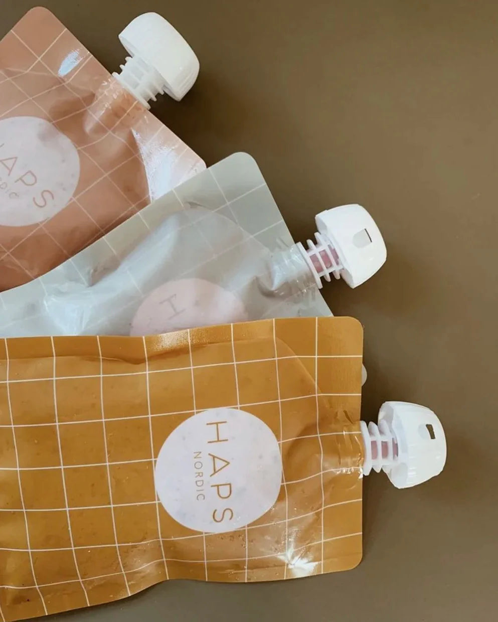 Pack of 3 Refillable Smoothie Pouches - Kit x 3 pcs. (available in 2 colors)