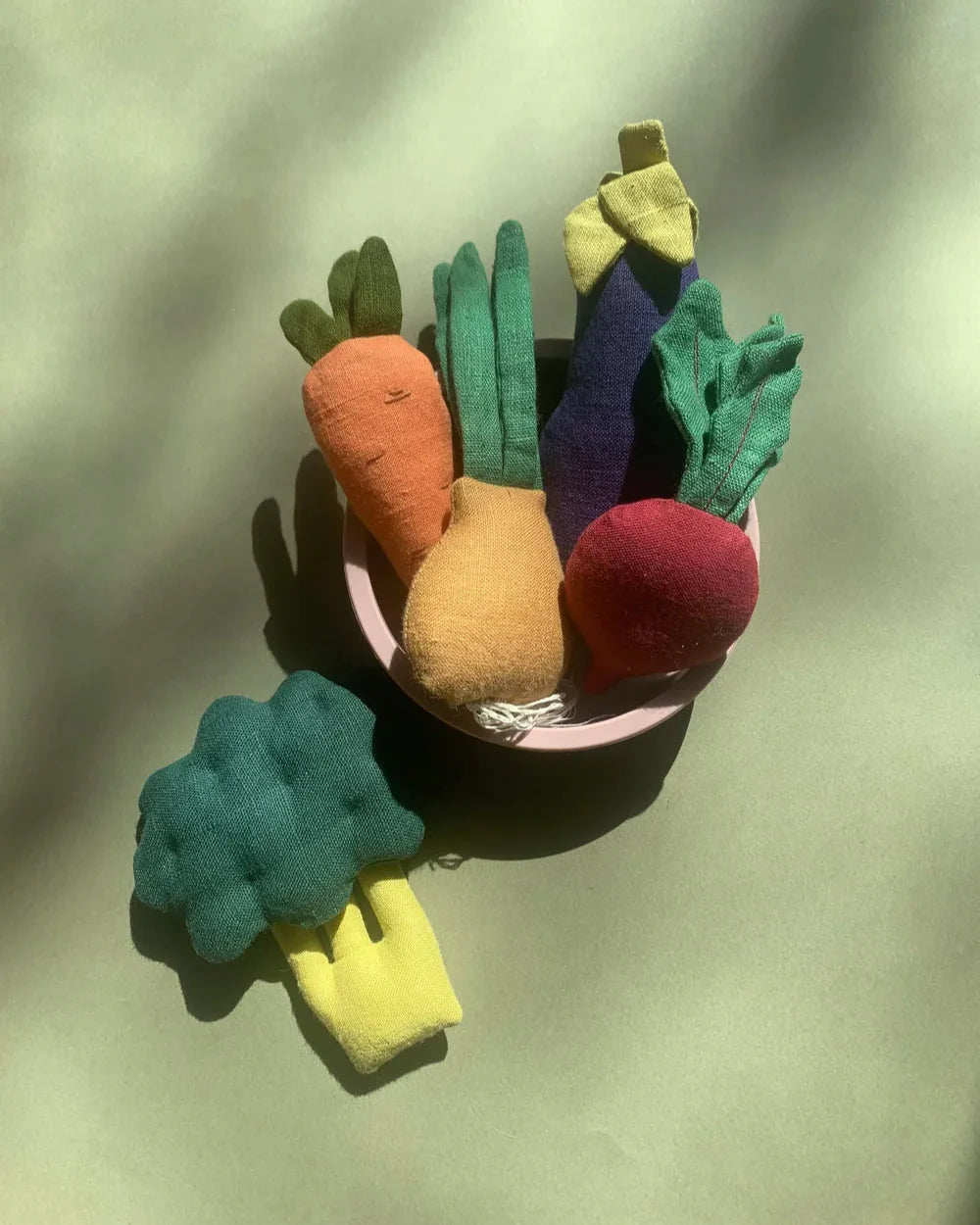 Linen Toy "Vegetable Maxi Set" (5 pieces)