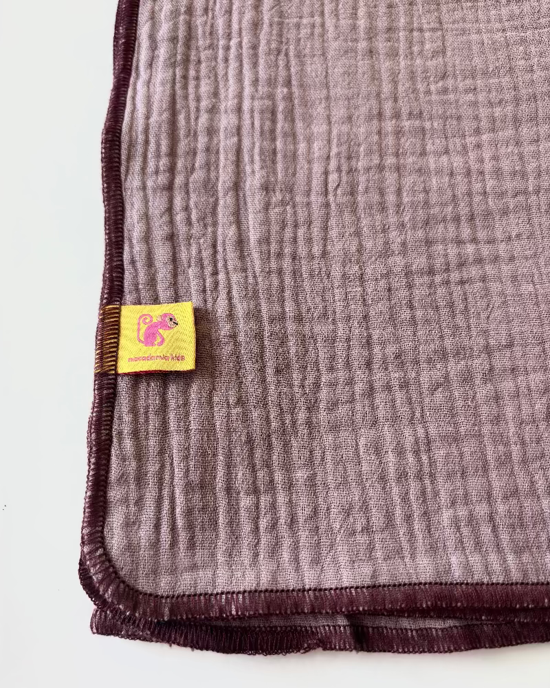 Muslin de organic cotton MALVA EMPOLVADO