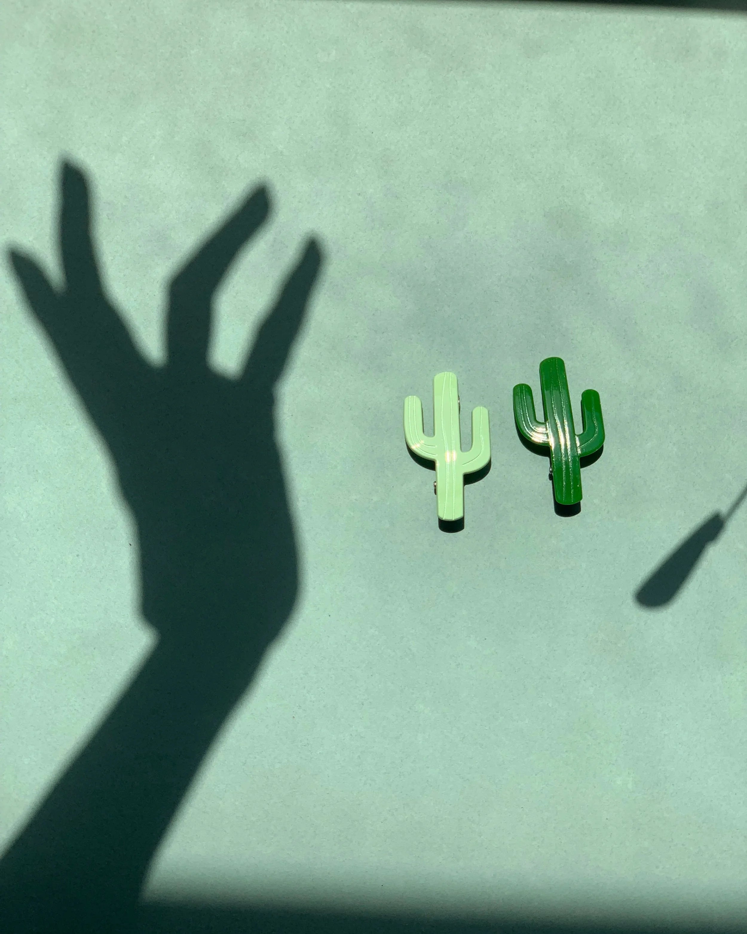 Hair Clip cactus (available in 2 colors)