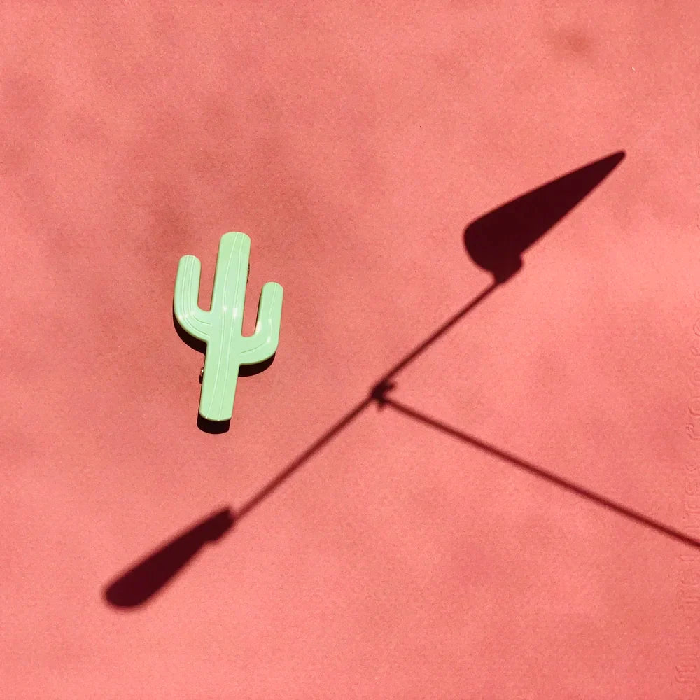 Hair Clip cactus (available in 2 colors)