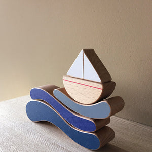 Wooden Toy "Boat and Waves"