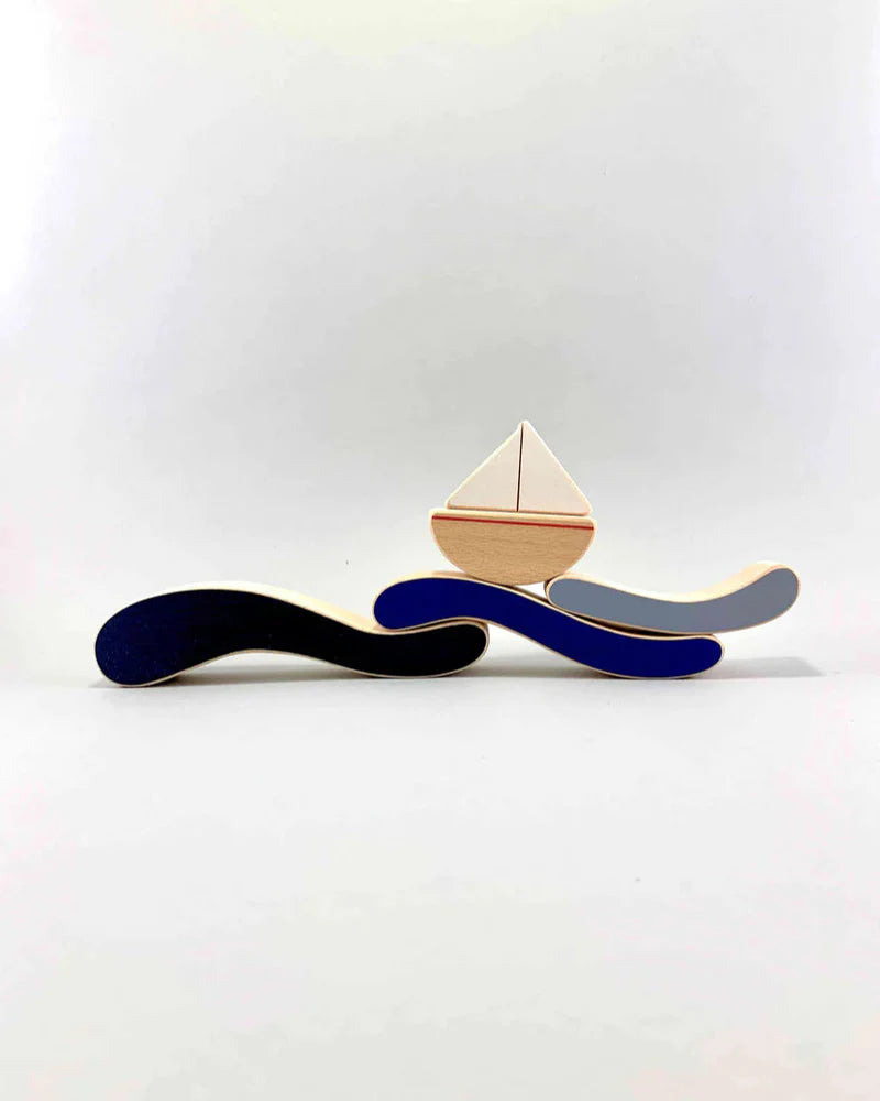 Wooden Toy "Boat and Waves"