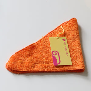 Bandana Bib de cotton terry orange