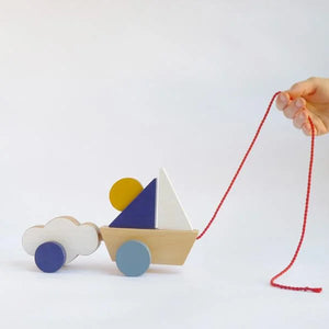 Wooden Toy "BOAT AND CLOUD"