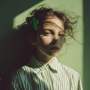 Hair Clip cactus (available in 2 colors)