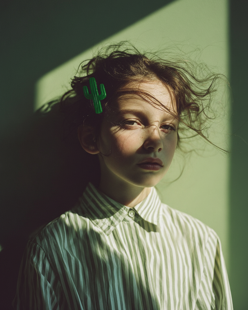 Hair Clip cactus (available in 2 colors)