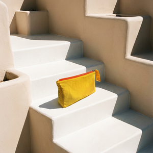 Toiletry Pouch "Organized Chaos" (Yellow) - Your Adventure Helper