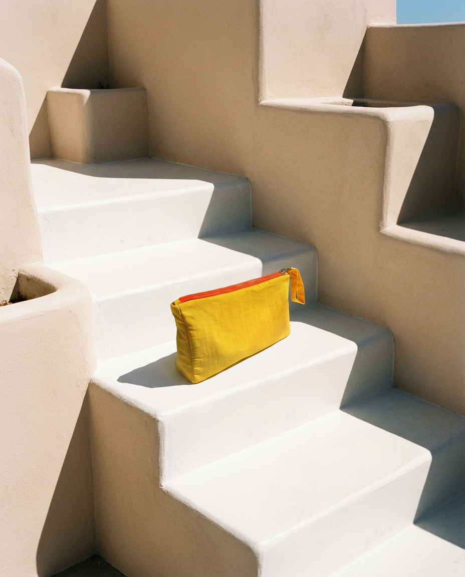 Toiletry Pouch "Organized Chaos" (Yellow) - Your Adventure Helper