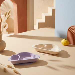 Cloud Silicone Plate with Suction Base (available in 3 colors)