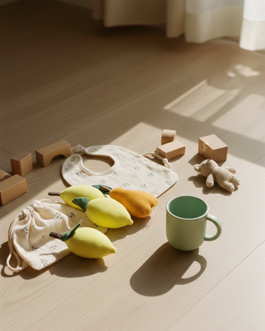 Linen Toy LEMON (1 piece)