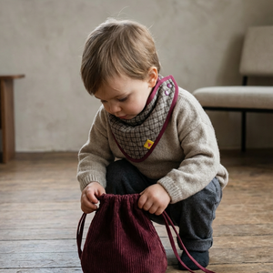 Multi-Purpose Bag ROMA corduroy burgundy