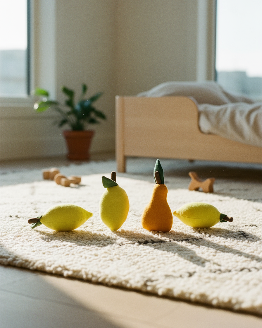 Linen Toy LEMON (1 piece)