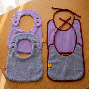 Pack of 2 bibs reversibles lilac