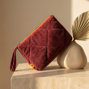 Toiletry Pouch corduroy burgundy