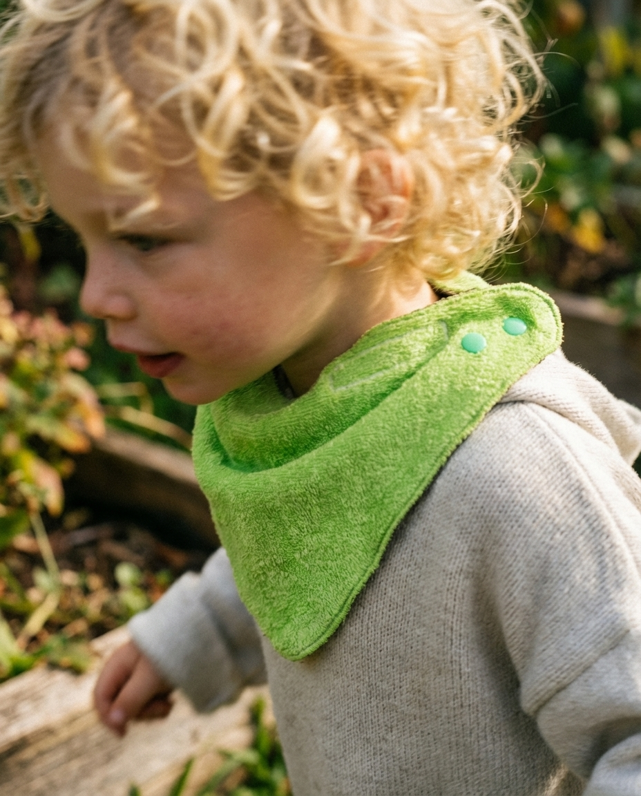 Bandana Bib de cotton terry mint