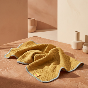 Muslin de Organic Cotton CURRY & AZUL