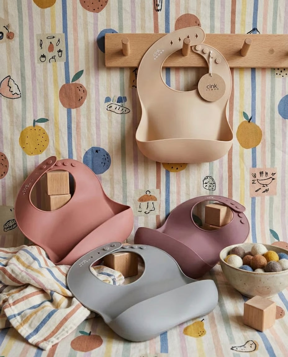 Bib de silicone (available in 5 colors)