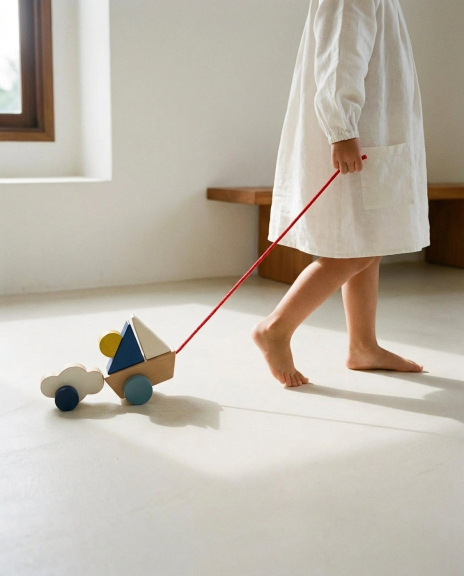 Wooden Toy "BOAT AND CLOUD"