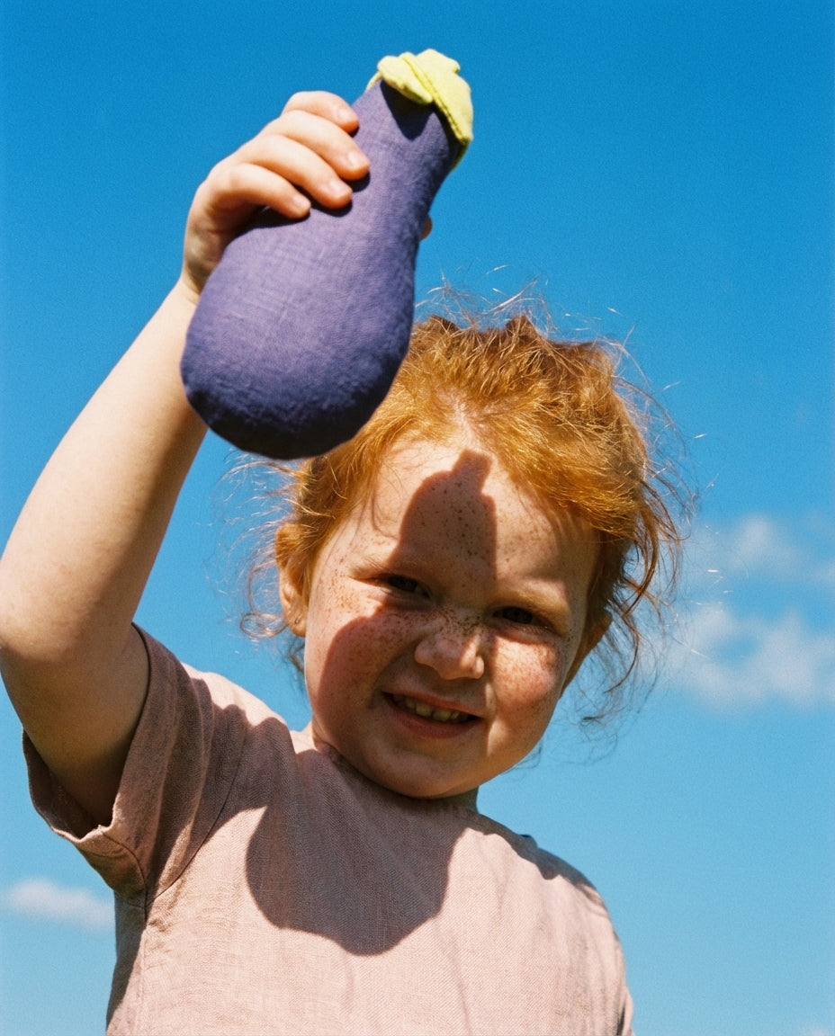 Linen Toy EGGPLANT (1 piece)