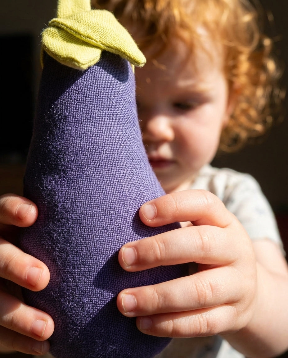 Linen Toy EGGPLANT (1 piece)