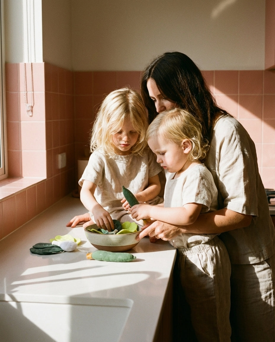 Fabric Toy "Let’s Make a Salad" (4 pieces)