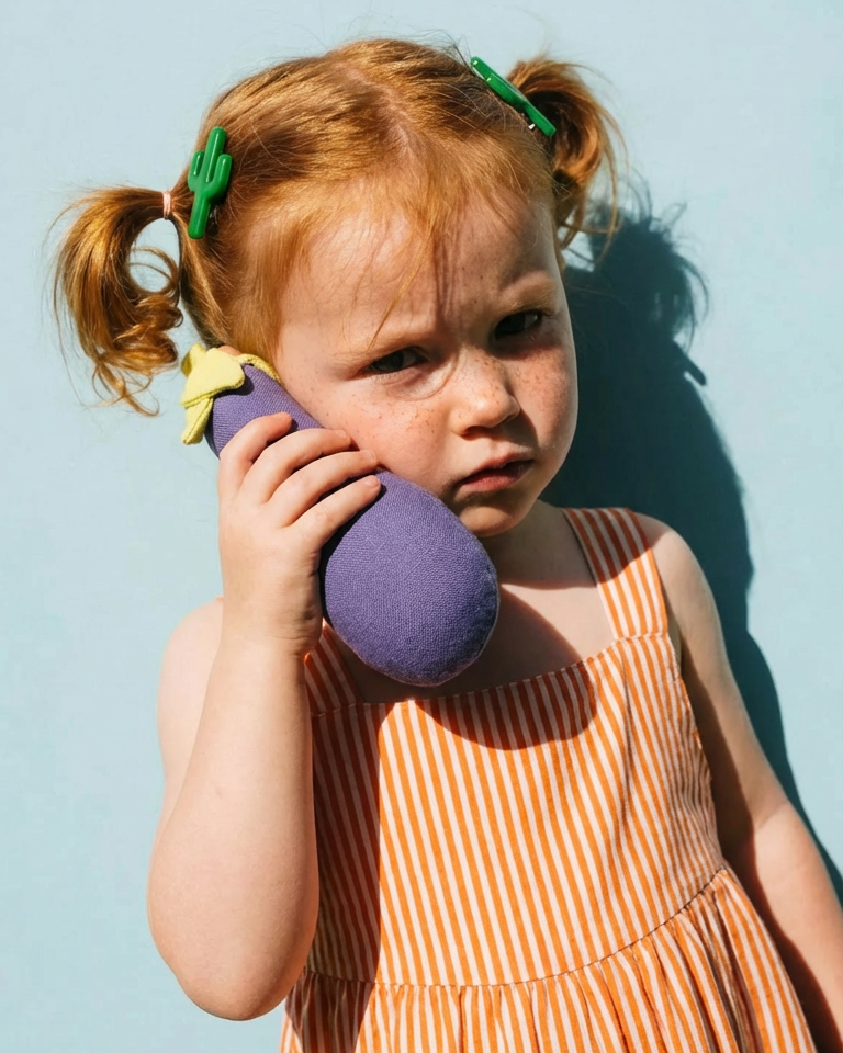 Linen Toy EGGPLANT (1 piece)